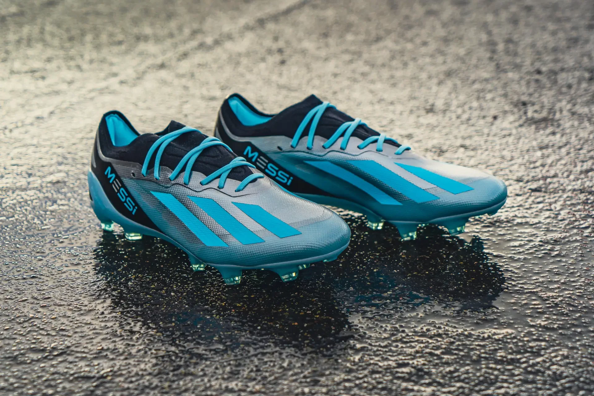 adidas X Crazyfast.1 FG Messi Infinito Silber Blau Schwarz
