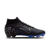 Nike Air Zoom Mercurial Superfly IX Pro FG Shadow Schwarz Silber Blau F040