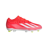 adidas X Crazyfast League FG Kids Energy Citrus Rot Weiss