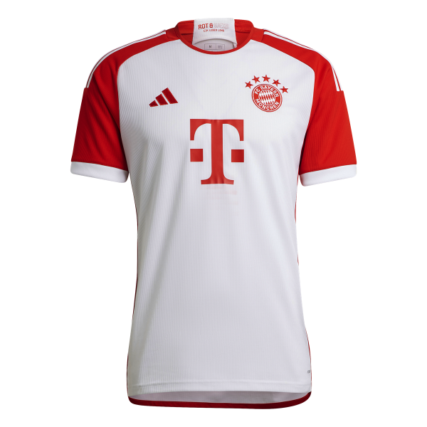 adidas FC Bayern München Trikot Home 2023/2024 Weiss Rot