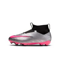 Nike Jr. Zoom Mercurial Superfly 9 XXV FG/MG Silber Pink F060