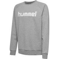 Hummel Go Cotton Logo Sweatshirt Kinder grau