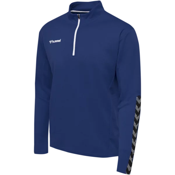 Hummel Hmlauthentic 24 Half Zip Sweatshirt blau